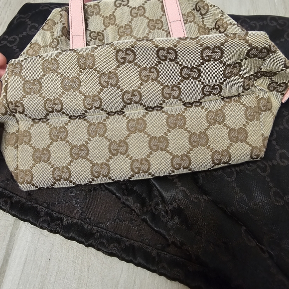 Gucci Pink and Brown Women's Handbag - Picture 4 of 12